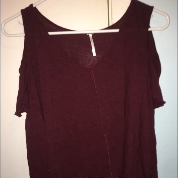 Free People Maroon Blouse - Picture 4 of 4
